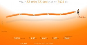 I think the visuals in Nike+ are cool, but not sure what else. DailyMile FTW!